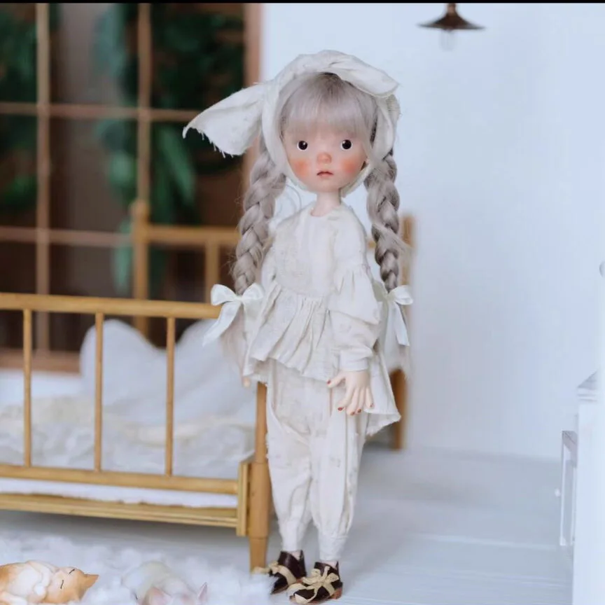 2024 fashion style WHITE 3pcs Blythe clothes blythe doll outfit/Hairbands, tops, pants 1/6 30cm (Fit for Pullip,Ob24, Licca)