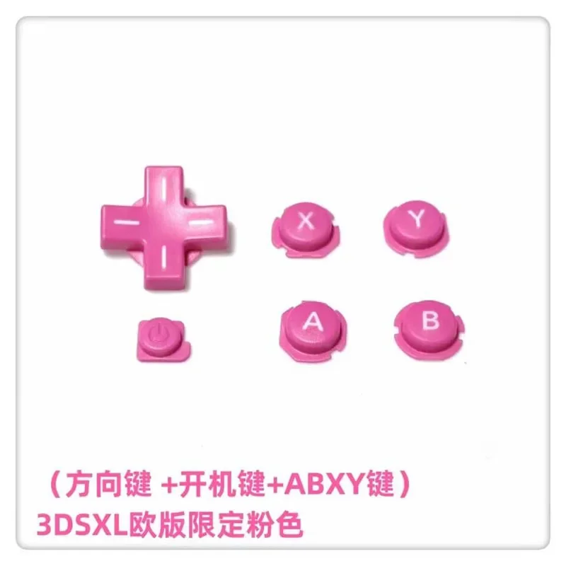 Original Euro Limited Pink for 3dsxl Top Glass Part Volume Wifi Switch LR Button Stylus Touch Pen SD Game Card Cover - Image 3