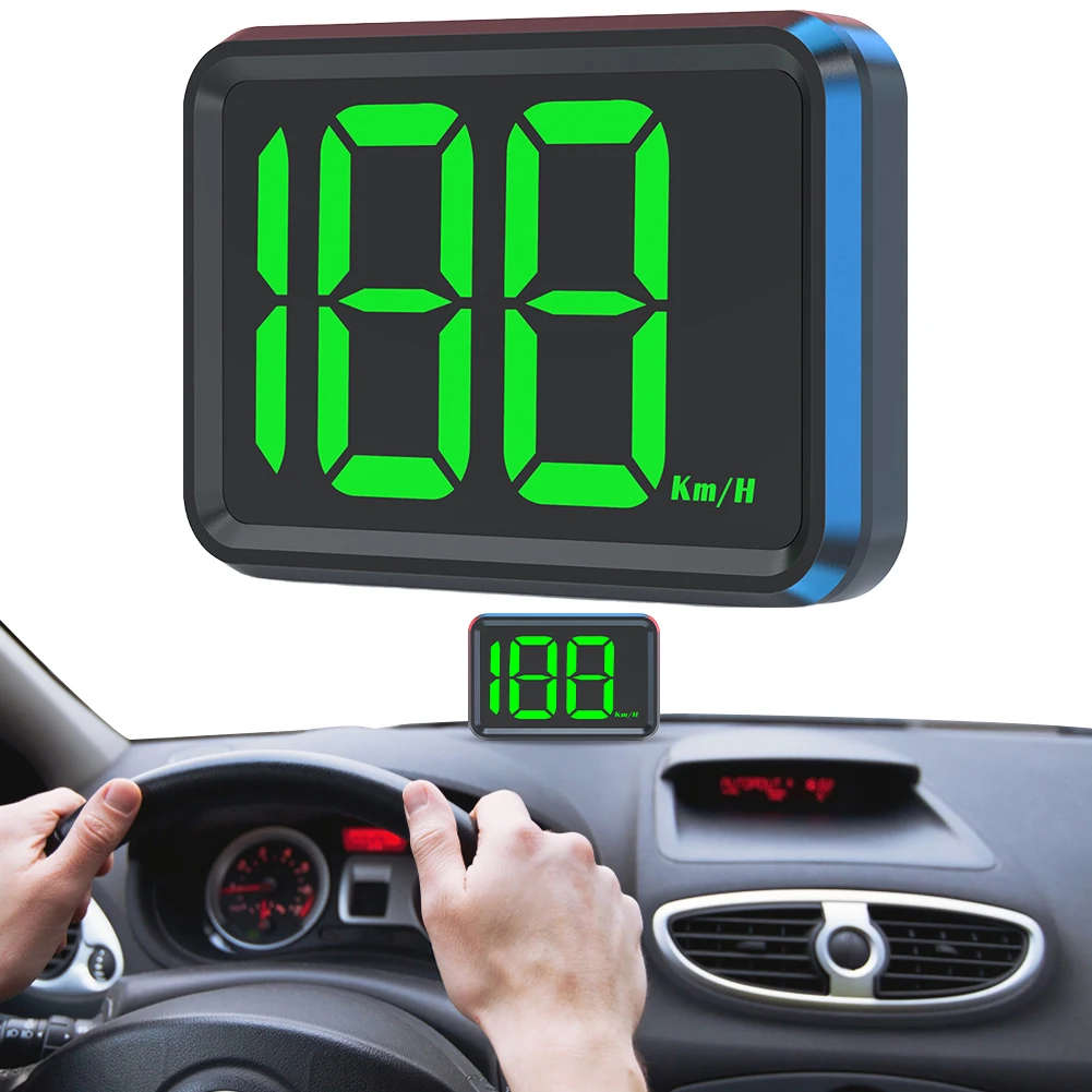 GPS KMH MPH HUD Speed Meter Head Up Display Digital Speed Meter Gauge Big Font Speed for Car Golf Cart Bus Boat