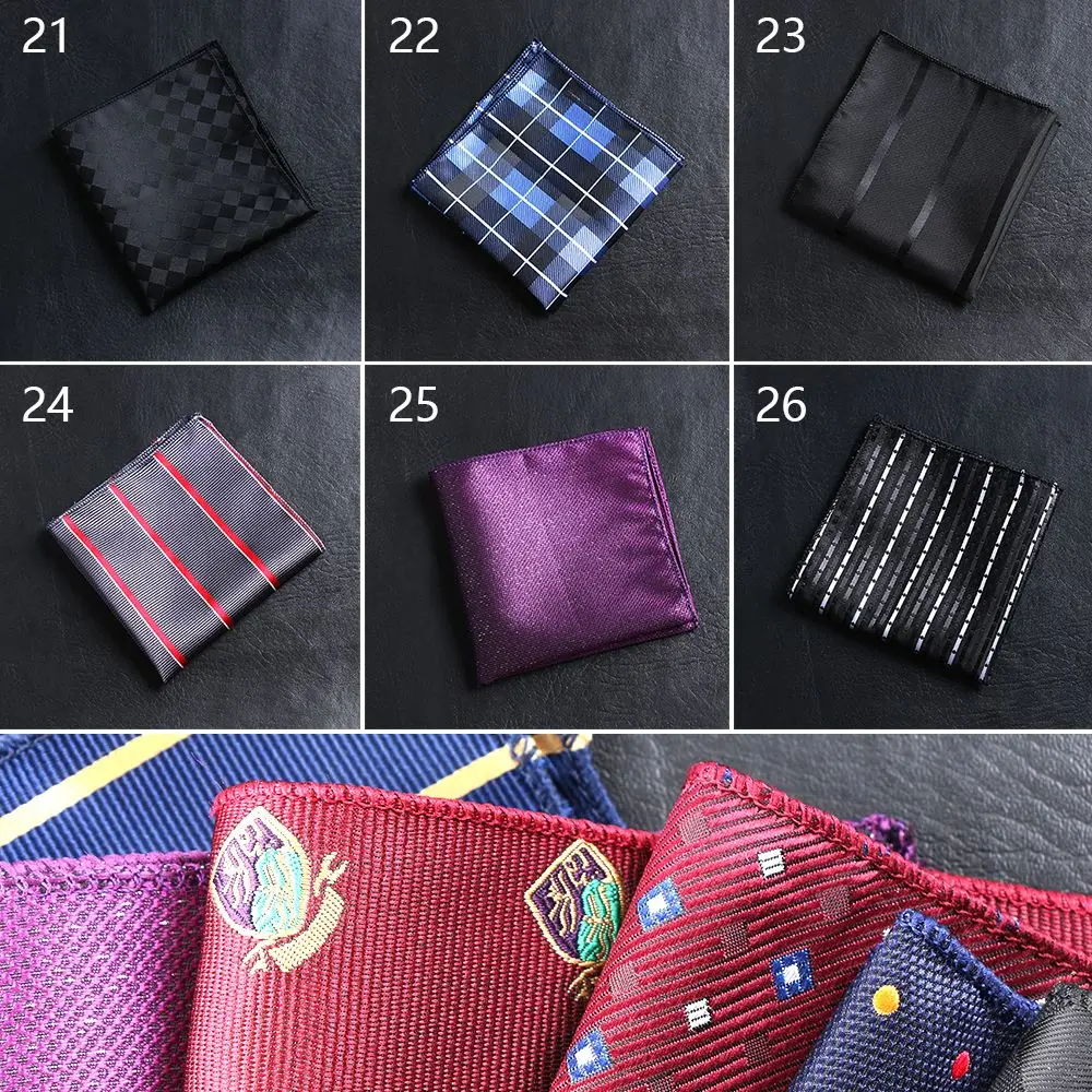 Fashion Pocket square Paisley Chest Towel embroidery Hankies Men handkerchief