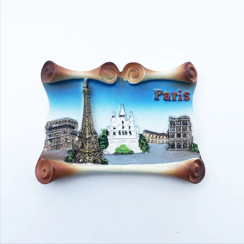 

Creative Paris Elements Fridge Magnet, Resin Decoration Crafts, Tourism Souvenir, Message Sticker