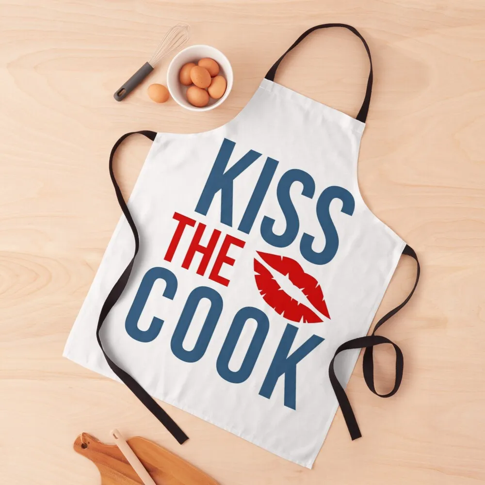 

Kiss the Cook shirt Apron Kitchen apron custom apron woman