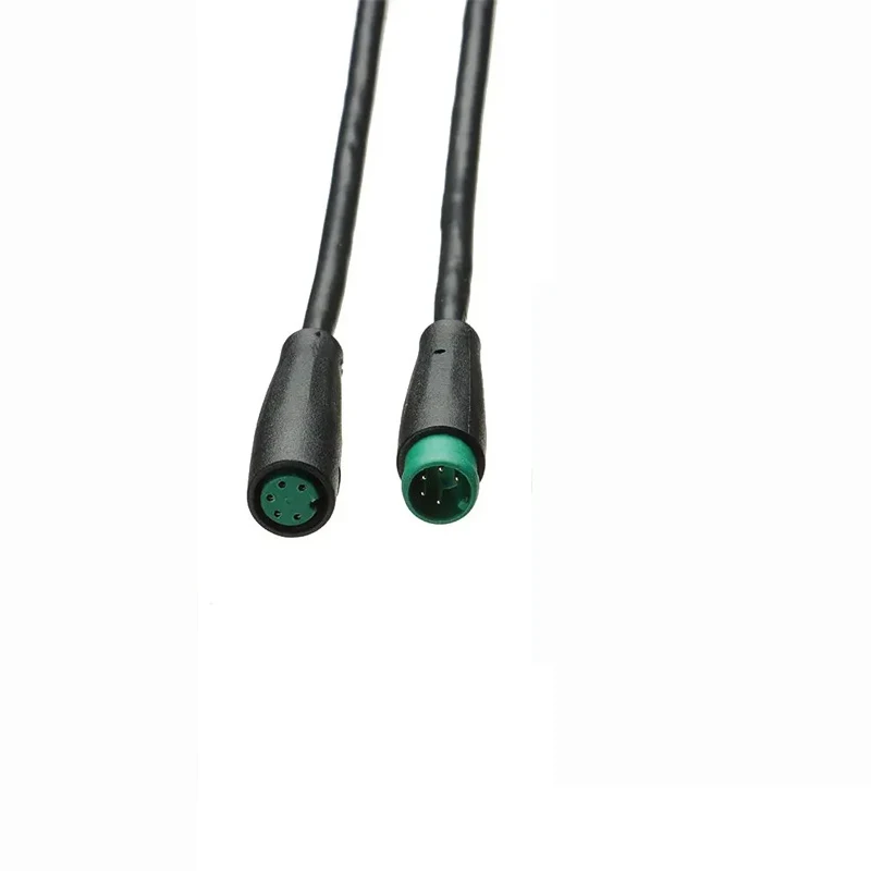 Cavi di prolunga M6 a 5 pin Connettore impermeabile Cavo Julet Mini Base per display Ebike Parti di biciclette elettriche maschio femmina