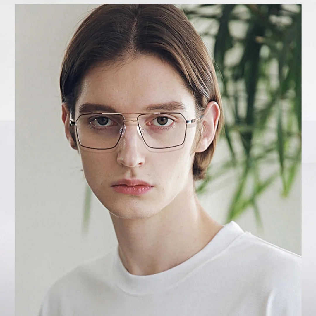

Metal Prescription Glasses Optical Eyeglasses for Man Myopia Eyeglasses Men Hand Made Vintage Anti Blue Light Glass 0 -50 to -6