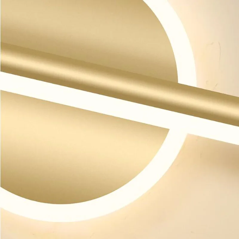 Picture 6: Led Wall Lamp Bathroom Vanity Light 40cm AC85-265V Indoor Modern Wall Sconces Long strip Mirror Wall Light Fixtures Black gold
