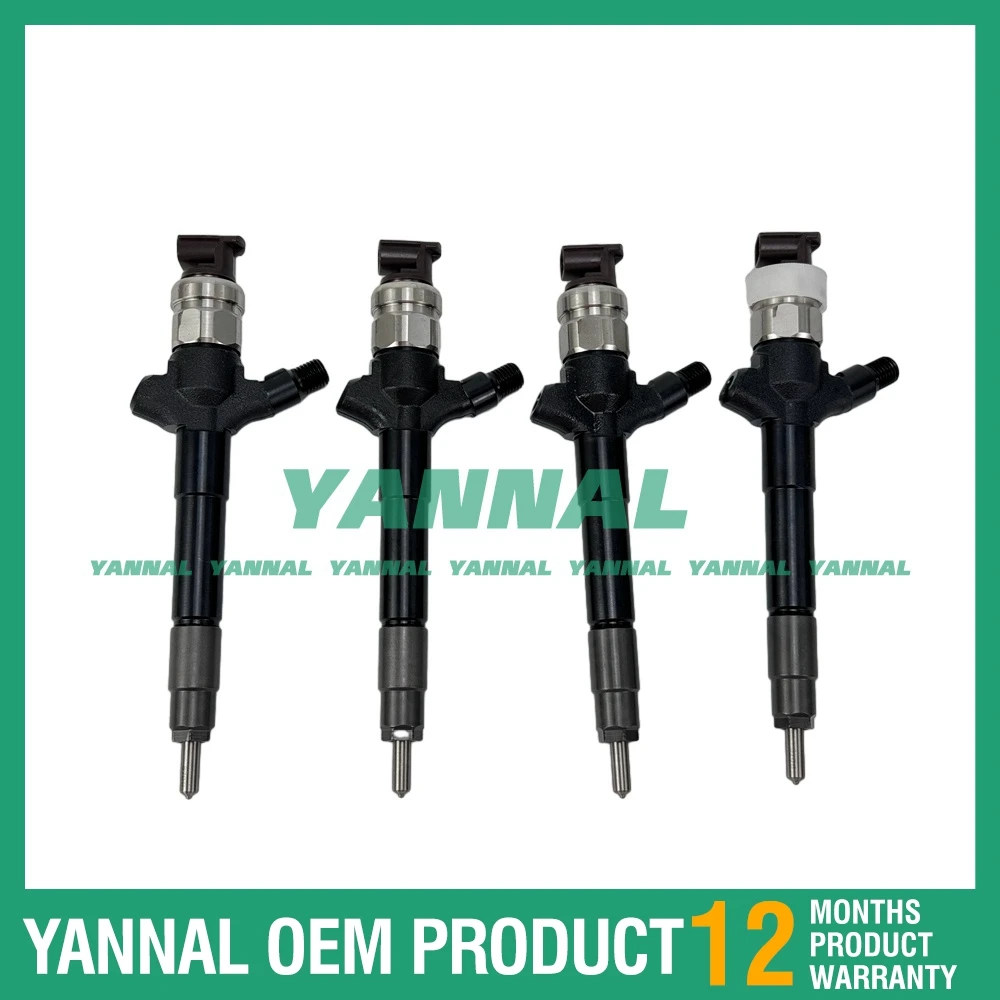 4 STKS 1465A041 095000-5600 Injector Voor Mitsubishi L200 Graafmachine Motoronderdelen