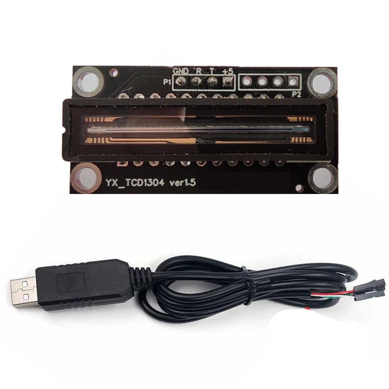 Linear CCD Module TCD1304 USB Serial Port Output Spectrum Analysis and Acquisition Host Computer Source Code