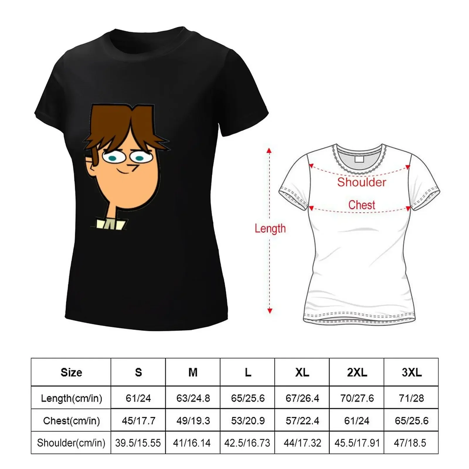 Total Drama Cody T-shirt plus size tops funny tops Woman clothes