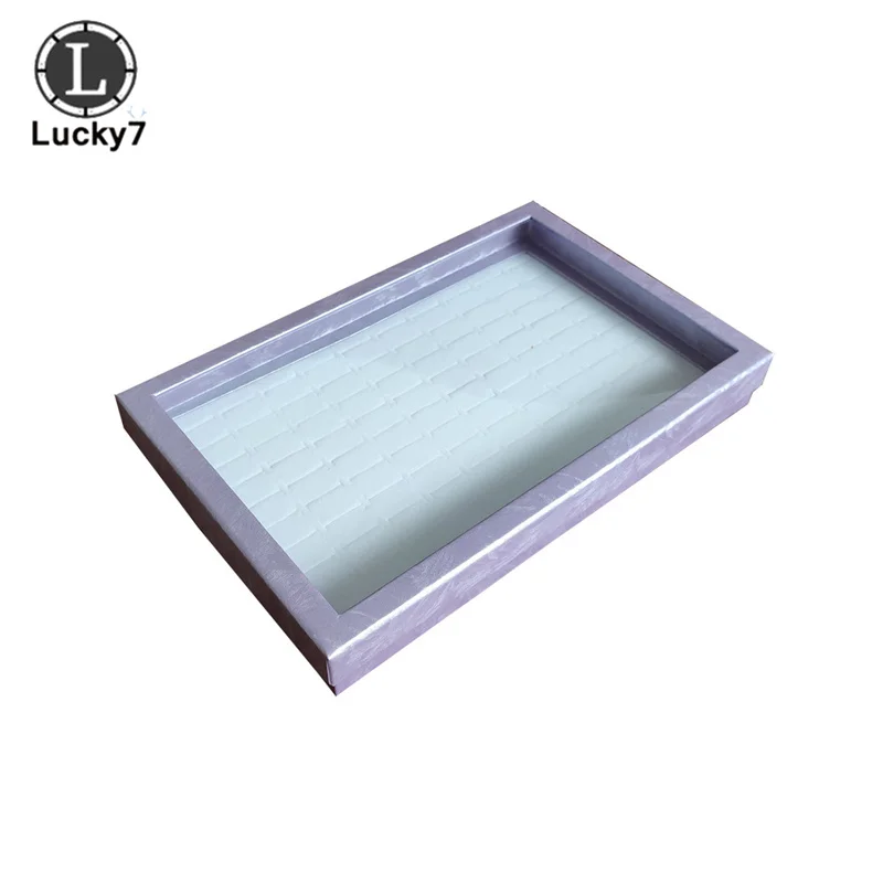 100-position Ring Tray Velvet Sponge Ring Display Box Cardboard Jewelry Storage Box Dust-proof Cover Tray