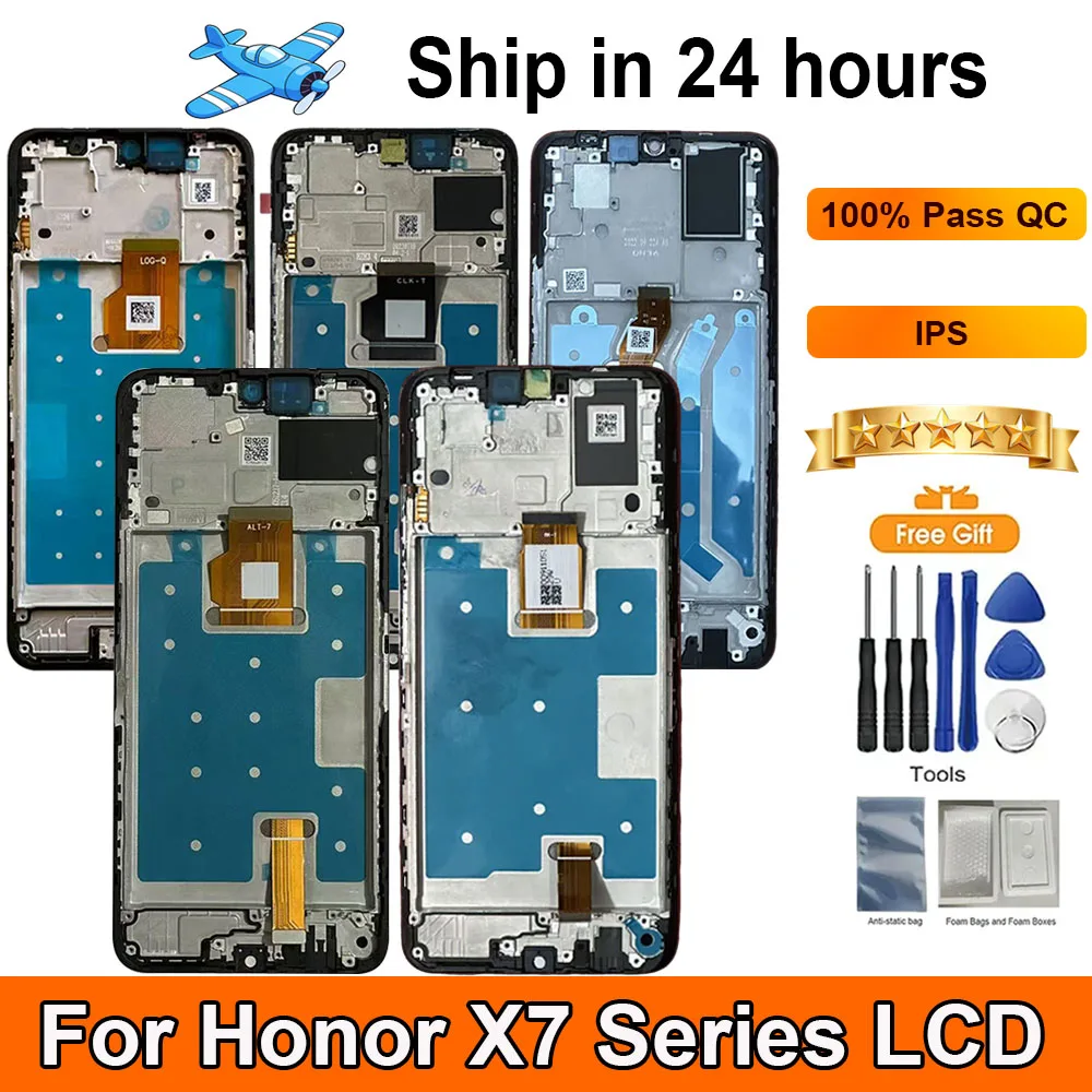 tela-100-testada-para-honor-x7-series-x7a-x7b-x7c-x7d-display-lcd-com-painel-touch-e-digitalizador-peca-de-reposicao-com-aro