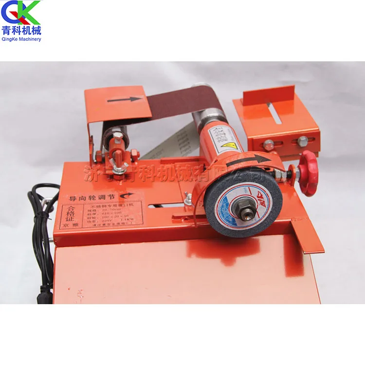 220V electric bevelling machine stainless steel round pipe grinding machine stair handrail bevelling and grinding arc mouth