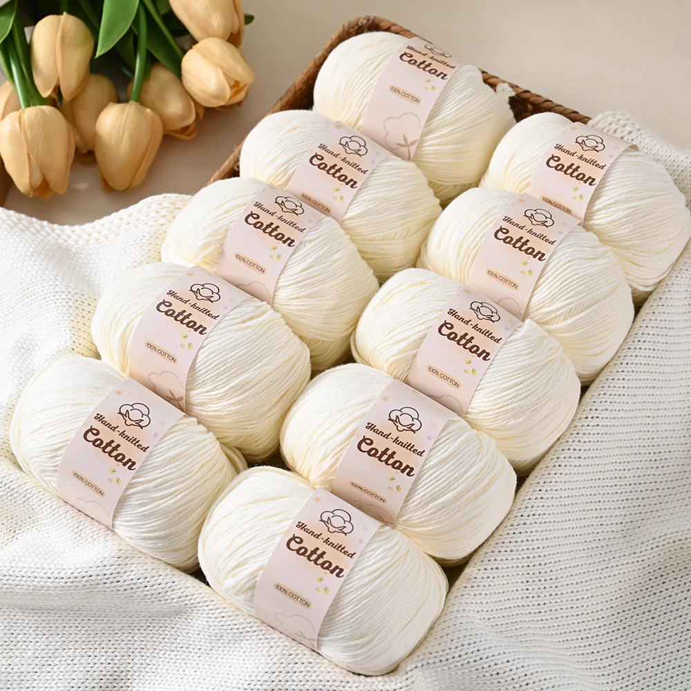 10 كرات من خيوط القطن النقي 50 - مراجعة Baby Clothing Crochet وسعره
