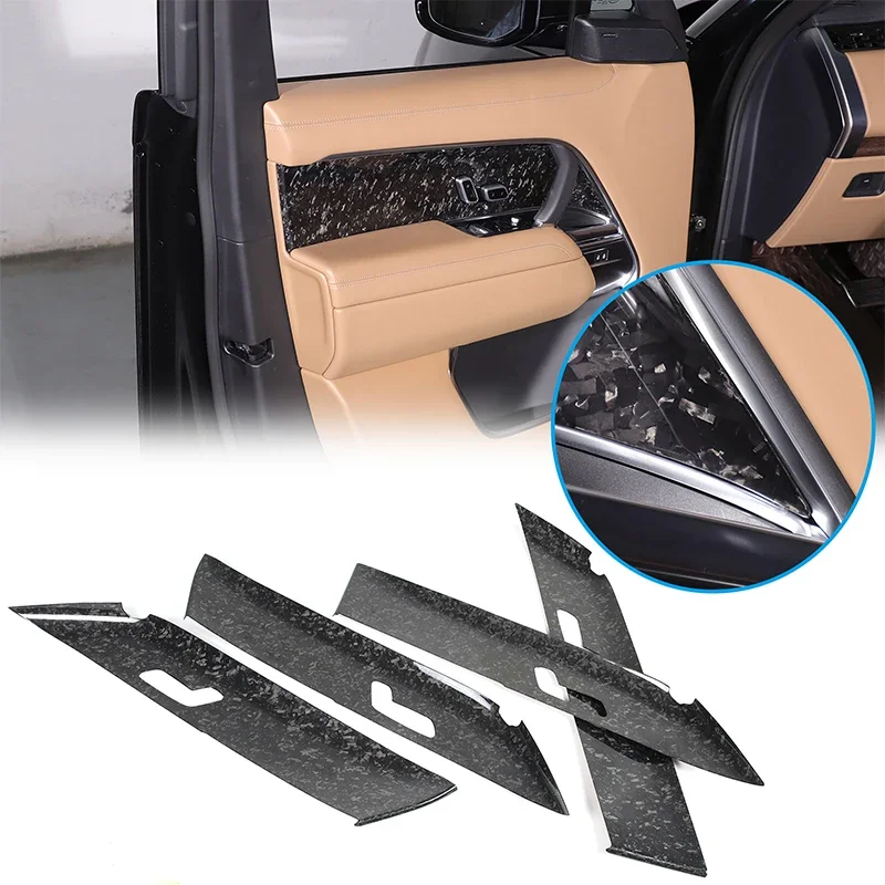 

Real Carbon Fiber for Land Rover Range Rover Vogue L460 2023+ Car Inner Door Panel Cover Decorative Sticker Car Accessories