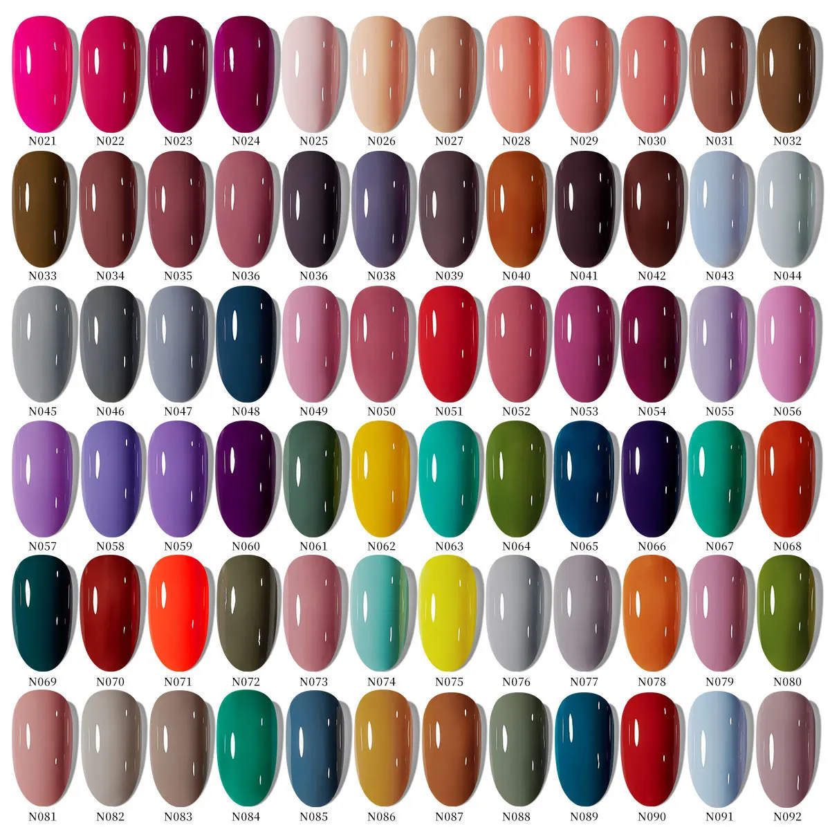 41 Colors Nail Gel Polish Black White Pink Solid Vernis Semi Permanent Nail Art Hybrid Varnishes 7ml Soak Off LED UV Gel Polish