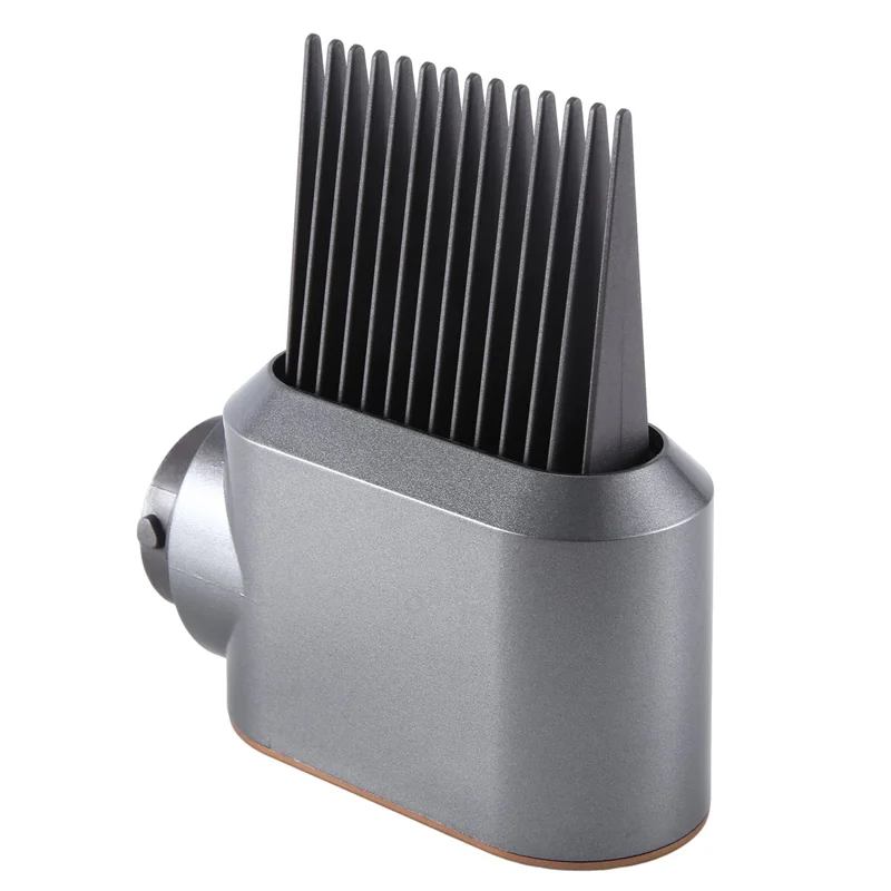 A05G-1 PCS Styling Air Nozzle Gray & Gold With Wide-Tooth Comb Attachment For Dyson Airwrap HS01 HS05 For Curly And Coily Hair
