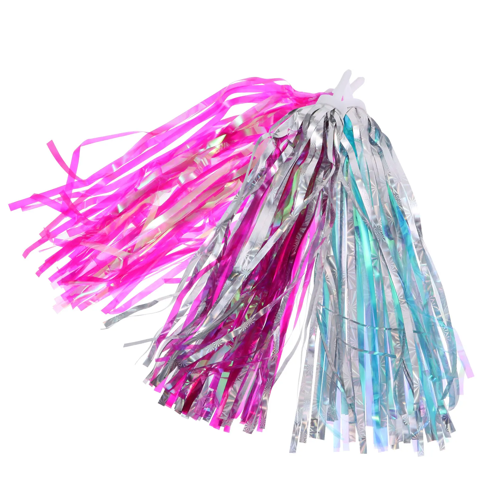 

3 Pairs 15cm Colorful Ribbons Bike Streamers Plastic Wave Tassels Kids Scooter Accessories Random Colors Children