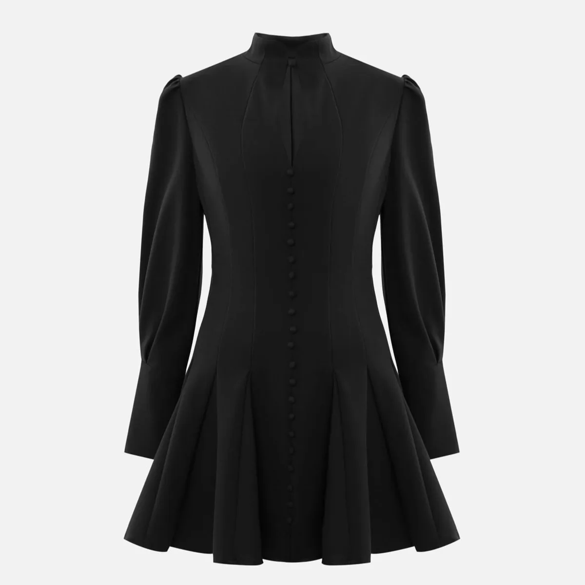 KWTX 2025 Trendiger Damen-Minirock mit elegantem Ausschnitt, Einzelknopf, Party, Büro, Frühling, Sommer, Übergangsmode 2025, Mode