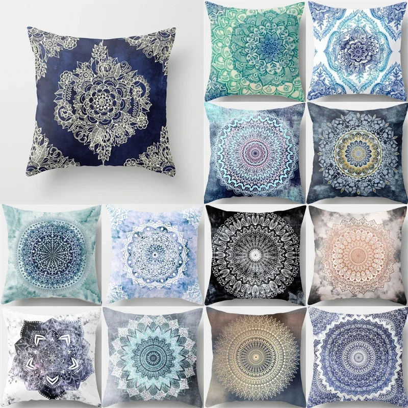 

New Arrival Colorful Mandala Persian Pillowcase Living Room Throw Pillow Case 45x45cm Cushion Cover Sofa Decorative