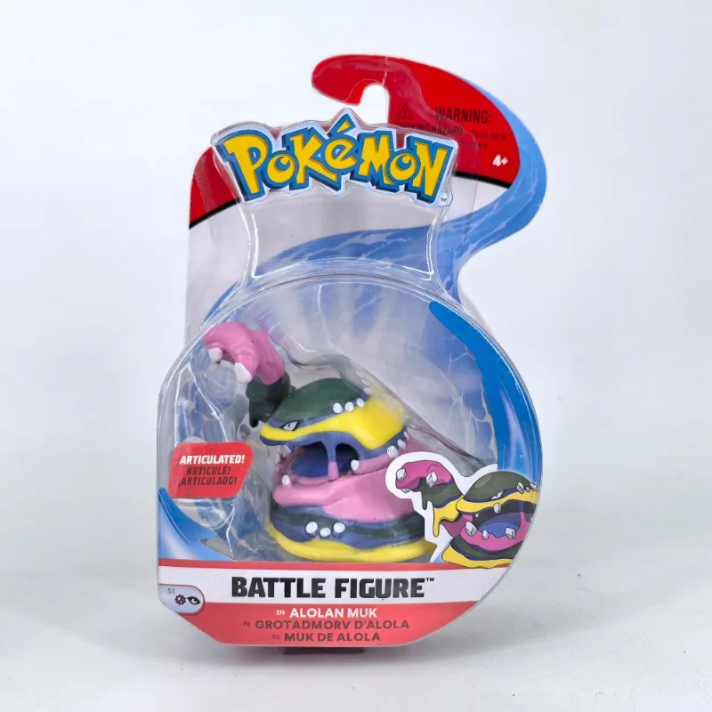 Pokemon Figure Poppuo Pikachu Rowlet Litten Sandygast Alolan Rattata Children Toy
