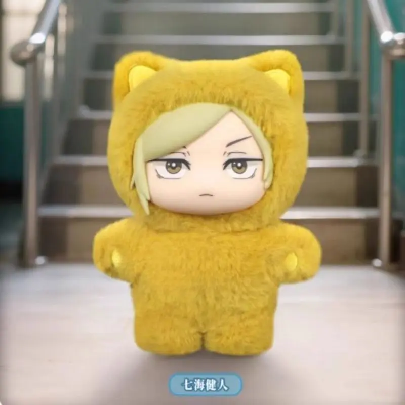 Nouveau véritable Kawaii Jujutsu Kaisen 2 chat oreille peluche série boîte aveugle boîte mystère Anime jouet chambre décoration recueillir cadeau festnel
