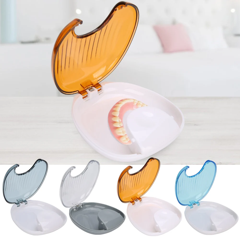 Orthodontic Retainer Case Portable Adult Waterproof Mouthpiece Denture Box Container Teeth Care Fake False Tooth Storage Tools