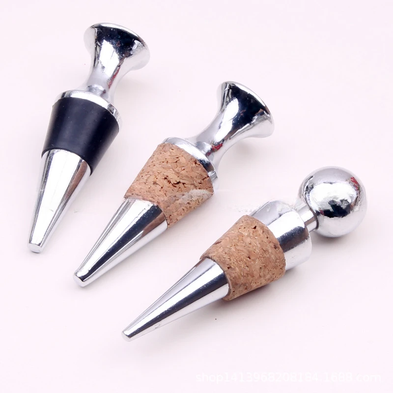 

Practical Zinc Alloy Glyptostrobus Wine Stopper Wine Cork Wine Bottle Stoppers Bar Tools Kitchen Accessories 1PC