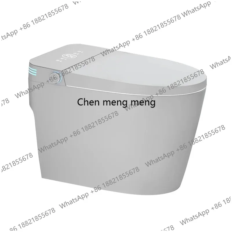 

Умный унитаз с сифонным смывом, встроенным пенным затвором, закрытым сиденьем, функцией смыва, подсветкой и автоматическим управлением, с бачком для воды.