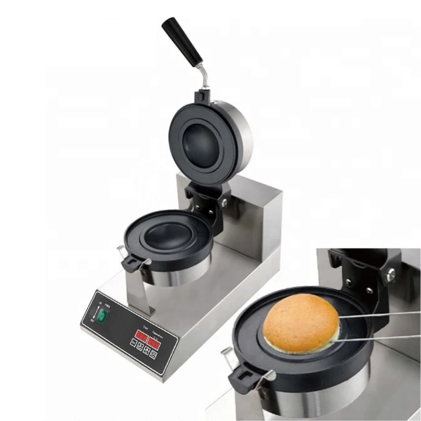 Hamburger ufo burger machine part sandwicher electrical press ufo burger maker machine oem flying bread double burger machine