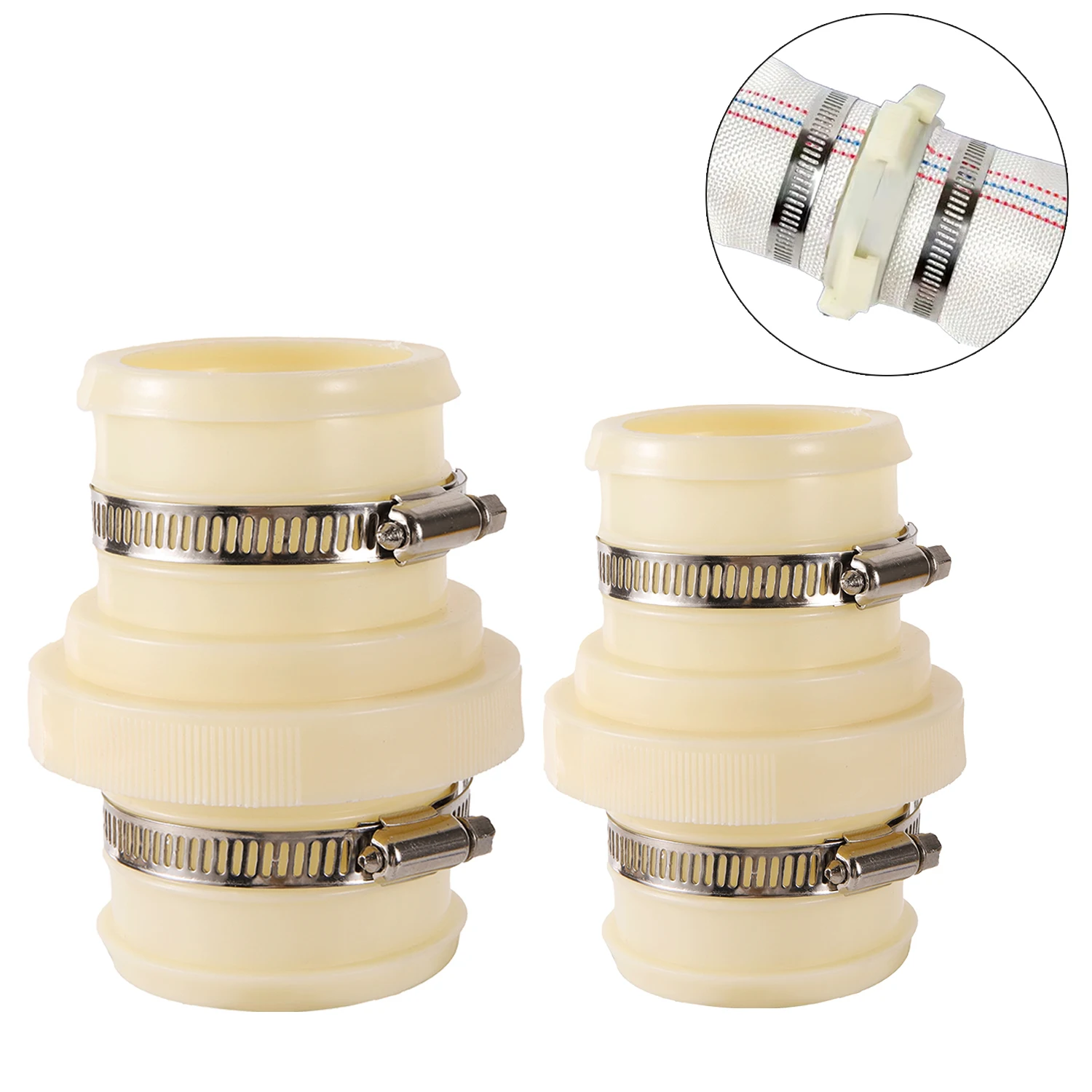 ID 65/75mm Belt Hose Fire Hose Quick Docking Connectors Garden Agriculture Irrigation Pipe Adapter Water Tubing Repair Coupling