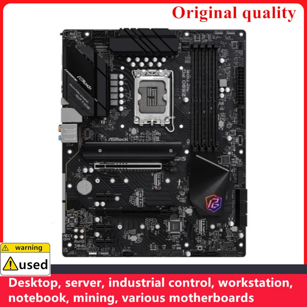 

Используется для материнских плат ASROCK Z690 PG Riptide LGA 1700 DDR4 128 ГБ ATX для Intel Z690 десктопной материнской платы M.2 NVME SATA III USB3.0