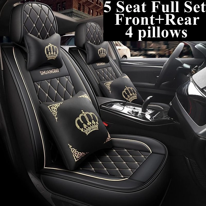 

Front+Rear Full Set Car Seat Covers for Volkswagen Amarok Gol Lamando Lavida Jetta Phaeton Phideon Santana Tiguan Variant Vista