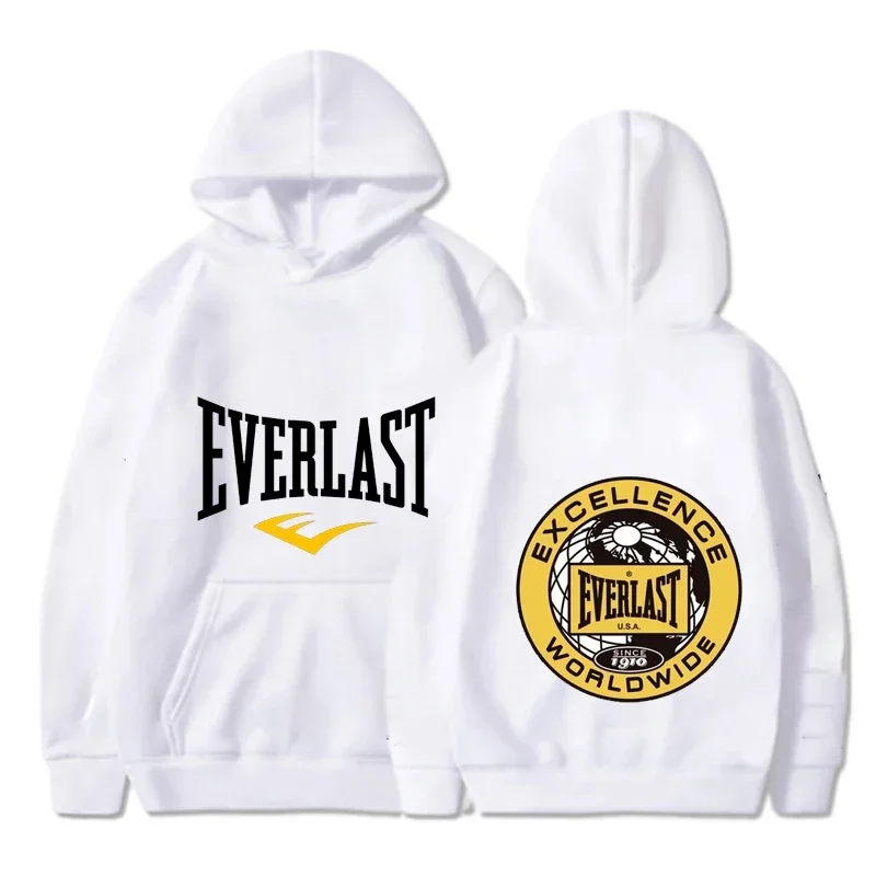 Boxing Sport Hoodie,Unisex Drawstring Hooded Sweatshirt Vintage Athletic Excellence Worldwide Logo Front Back Print Gym Pullover