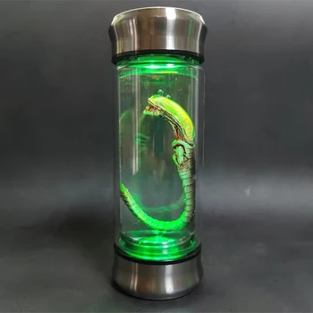 Alien Glow Jar Xenomorph Specimen Facehugger Embryo Glass Jar Movie Prop Replica Home Decor Desktop Crafts Sculpture Decoration 9
