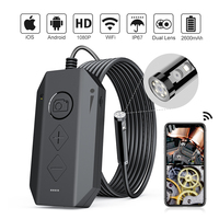 Wireless Endoscope Camera 1080P HD Single Dual Lens Semi-Rigid Snake Camera With Adjustable LED for iPhone Android Tablet Sewer