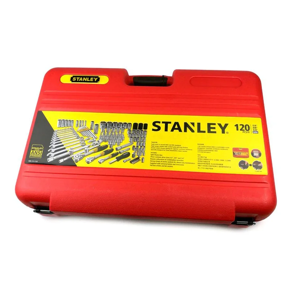 Stanley Induatrial Mechanic Car Repair Wrench Set R99-111-1-22 120pcs with Socket Ratchet Torque Spanner CR-V Precision Forging