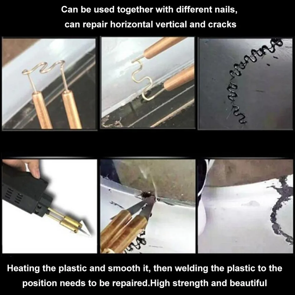 500Pcs Wide Usage Rustless Steel Welding Staples Solid Smooth Bumper Staples Practical Wave Staples Car Body Repair