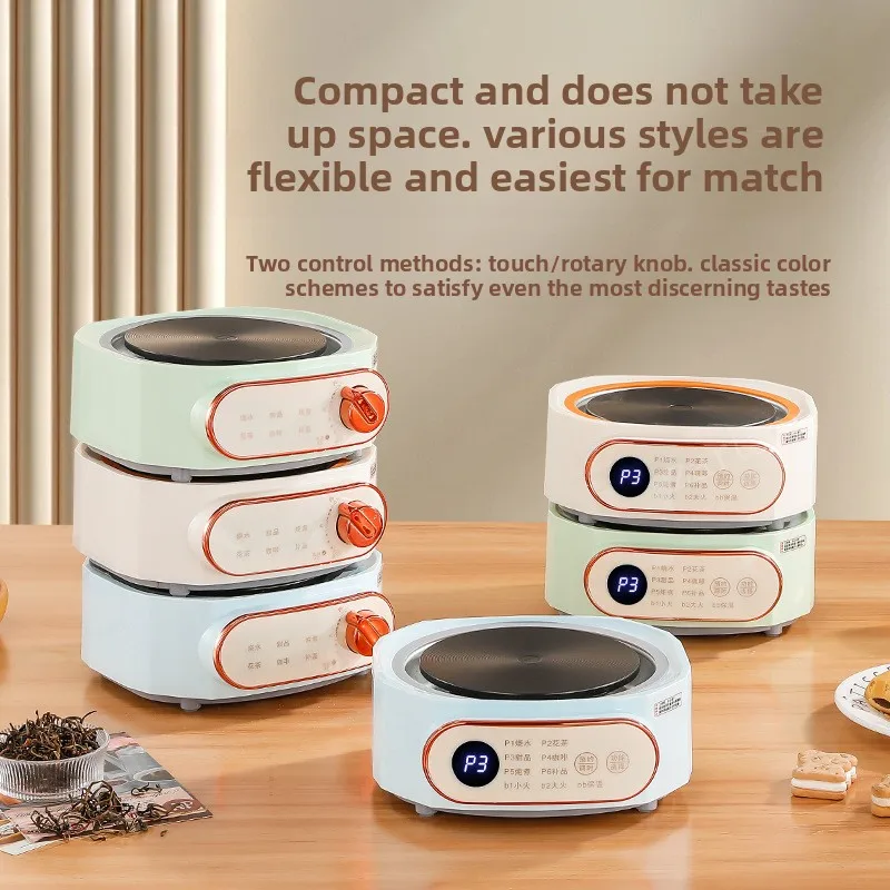 Electric Tea Stove Multifunctional Mini Anti Dry Burning Fast Heating Electric Hot Plate for Office Home CN Plug 220V