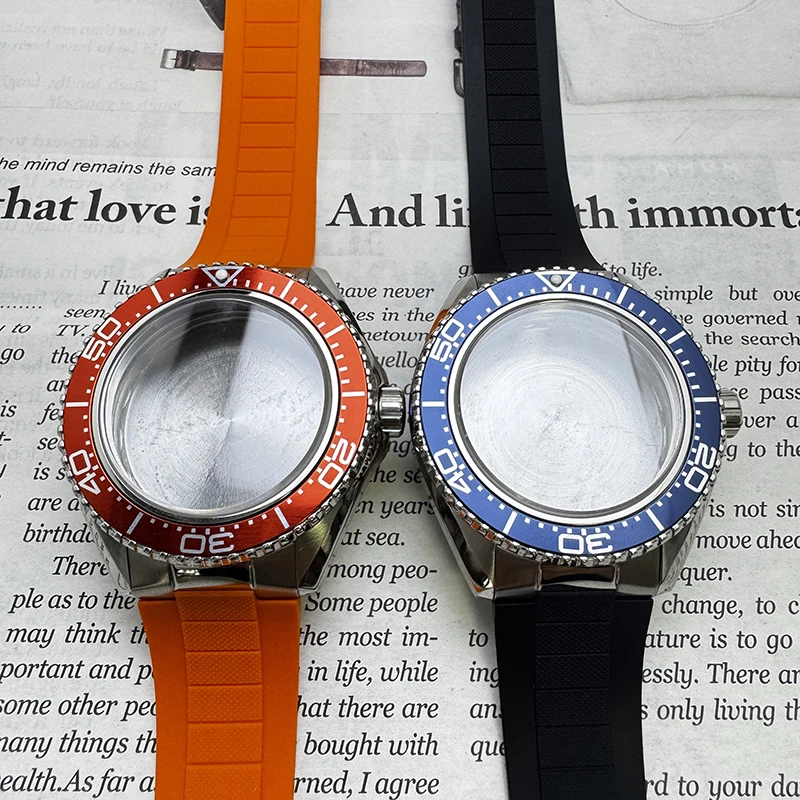 High Quality 316L Stainless Steel 42mm Seamaster 300/600 Case Sapphire Glass Watch Case Fit NH35/NH36 Movement Watch Accessories