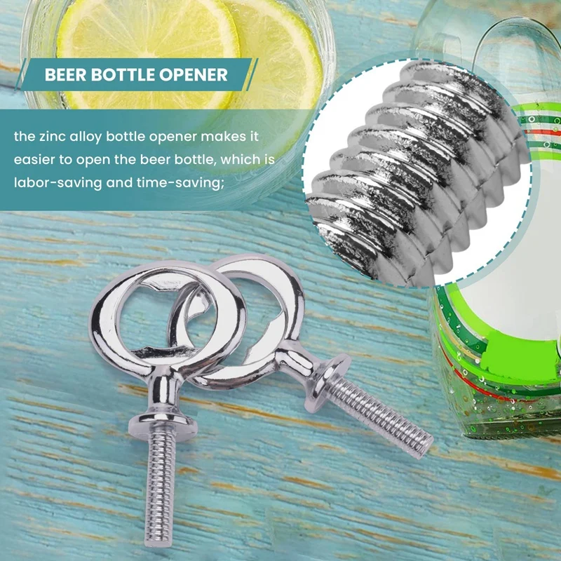 

INW-0e7 Pcs Christmas Bottle Opener Bottle Opener DIY Craft Beer Bottle Opener Blank Bottle Opener for Wood Turning