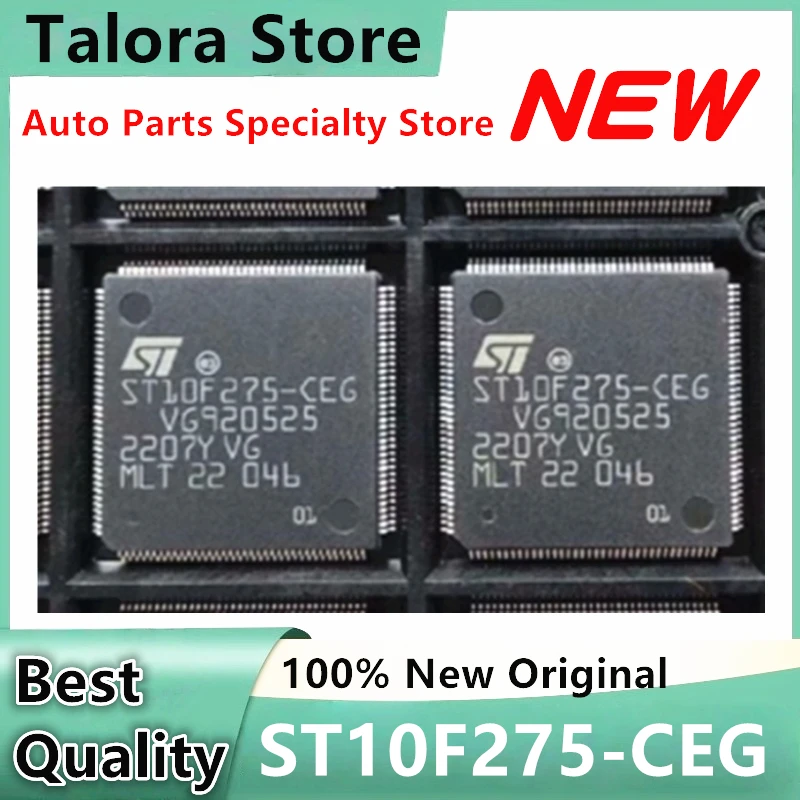 1pcs/lot New Original ST10F275-CFG ST10F275-CEG ST10F275 TQFP144 Car CPU M7 small turTLEcomputer board CPU 28X28X3.4mm