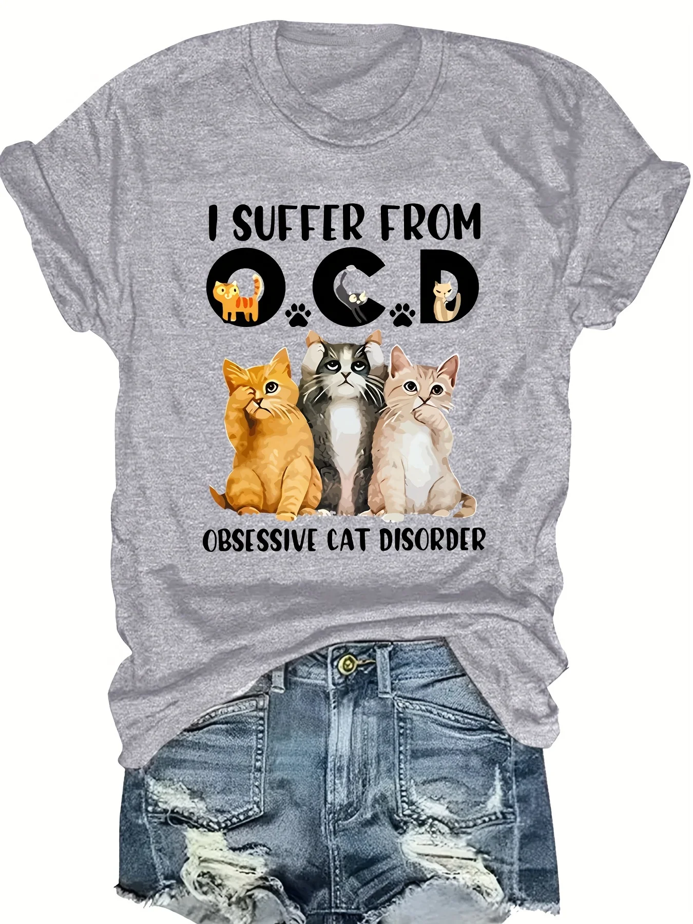 

Модная женская футболка с круглым вырезом и коротким рукавом, с принтом в виде животных, стильная повседневная футболка с графическим рисунком