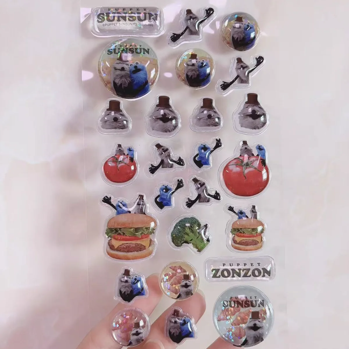 สติกเกอร์ลายการ์ตูนสไตล์เรโทร  - Food Grocery Snacks บทวิจารณ์และราคา