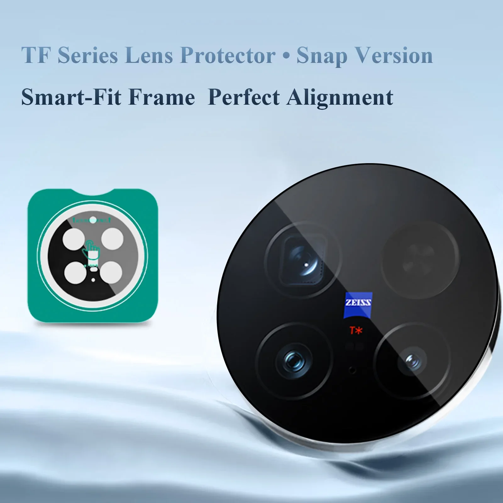 [Self-Locating Frame] Lereach  for VIVO X300 Pro/X300 Tempered Glass Camera Lens Protector, Anti-Scratch High-Transparency