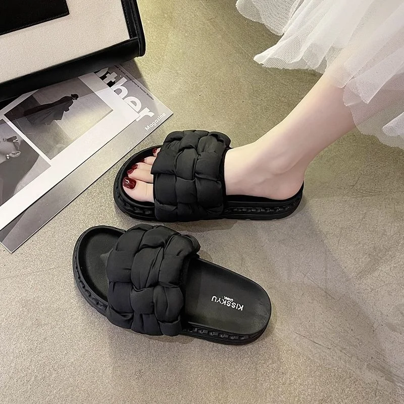 

Women's Summer New Slippers Outerwear Fashion Thick Sole Outing Flip Flop Fashion Shoes Slipper Women Zapatos De Mujer