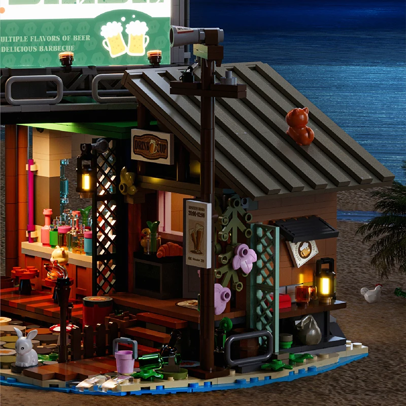 1100 + ชิ้น Micro Building Dock Bar MOC Building Blocks ชุด DIY Idea อิฐของเล่นสะสมสําหรับเด็กผู้ใหญ่เด็กของขวัญ