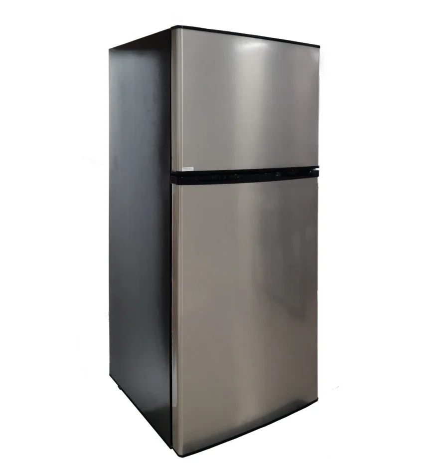 

12V 24V RV Refrigerator, 282L Compressor Fridge Freezer for Motorhome, Dual Zone Caravan Fridge, Stainless Steel Fridge for Trai