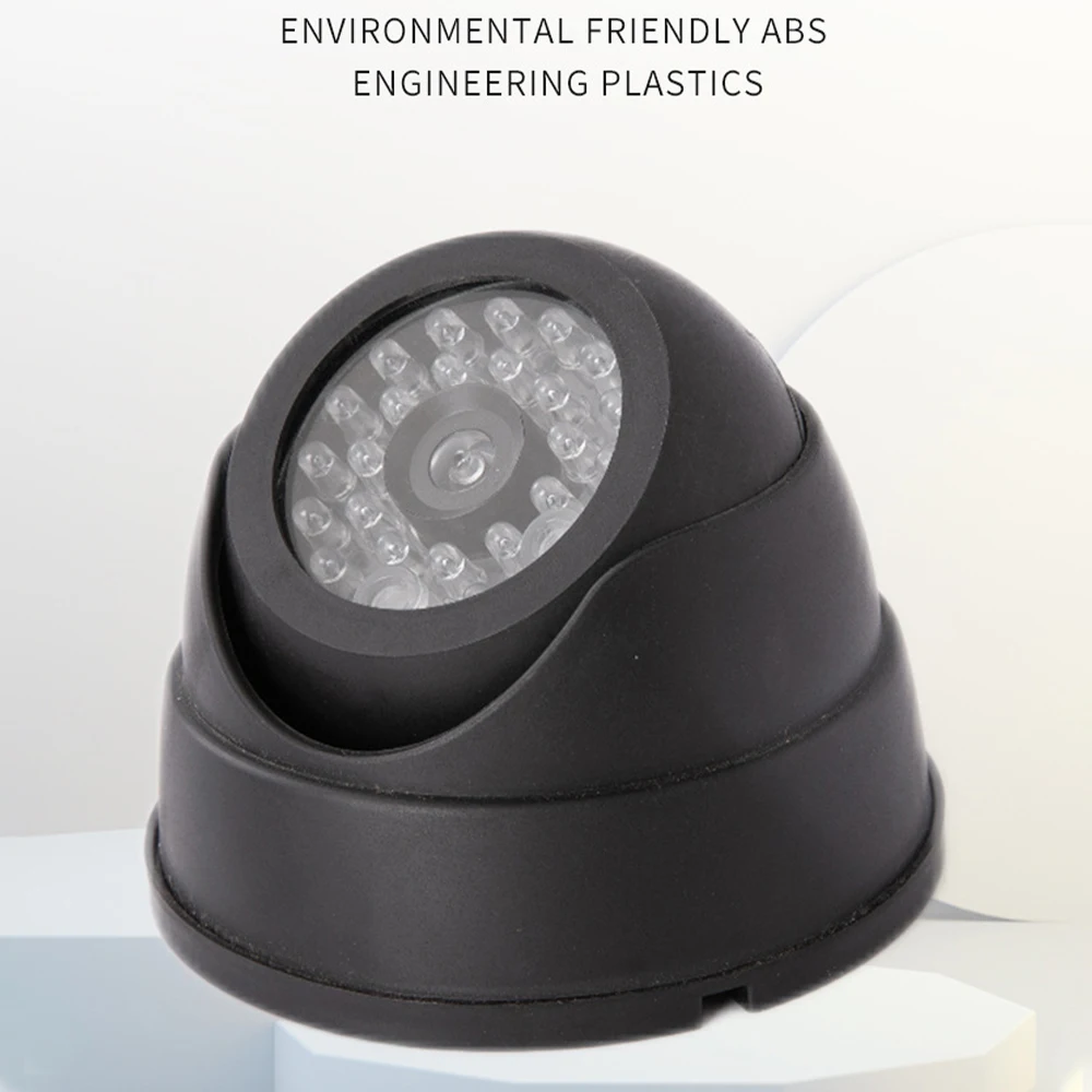 Outdoor Fake Simulation Dummy Camera Home Surveillance Security Dome Waterproof With Flashing Red LED Lights Indoor Outdoor