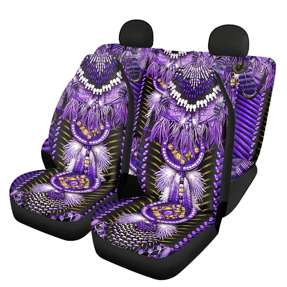 

Fashion African Ethnic Tribal Printed Soft Car Seat Protector Slip-Resistant Universal Car Front&Rear Seat Protector