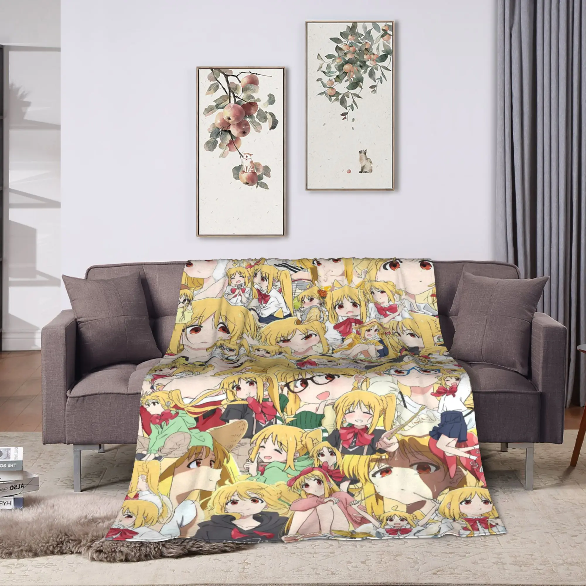 Bocchi The Rock Warm Soft Blanket  Travel Office Plush Throw Blanket Novelty Living Room Flannel Bedspread Sofa Bed Cover
