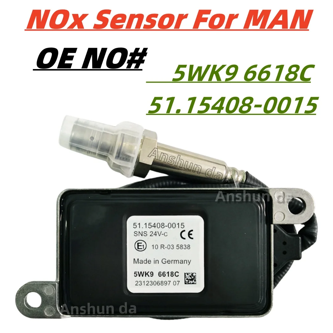 

NOx Sensor 51.15408-0015 5WK96618C Nitrogen Oxide Oxygen Sensor for MAN Truck Diesel Engine SCR Emission System